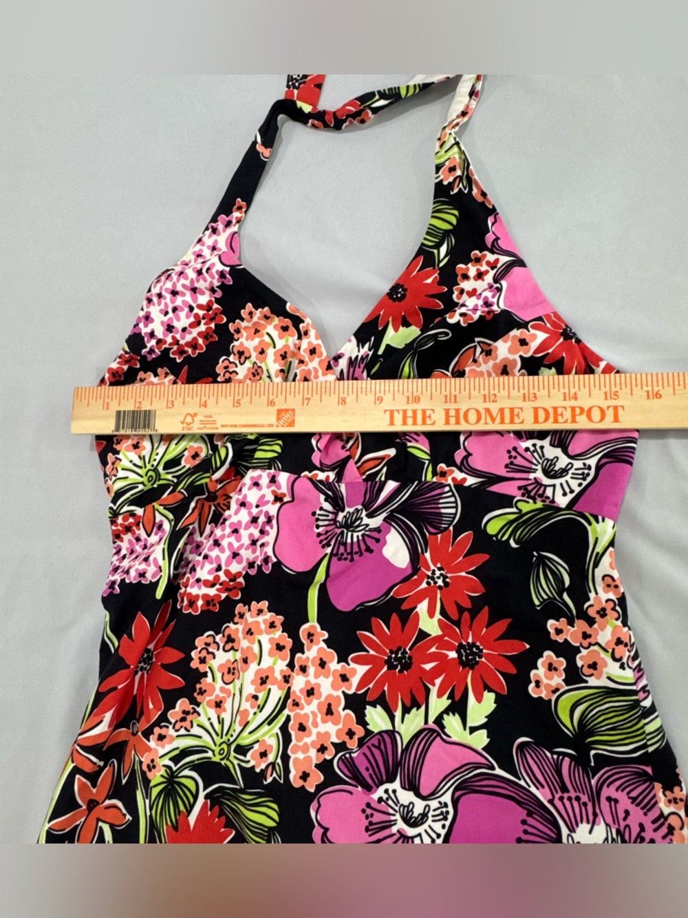Vintage Lilly Pulitzer White Label Floral Dress Black Flower Market Size 10 - Picture 4 of 5